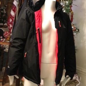 Jacket hoodie hooded Black Pink